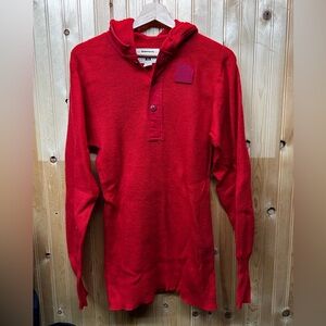 Stanfield’s heavyweight wool Henley with hood